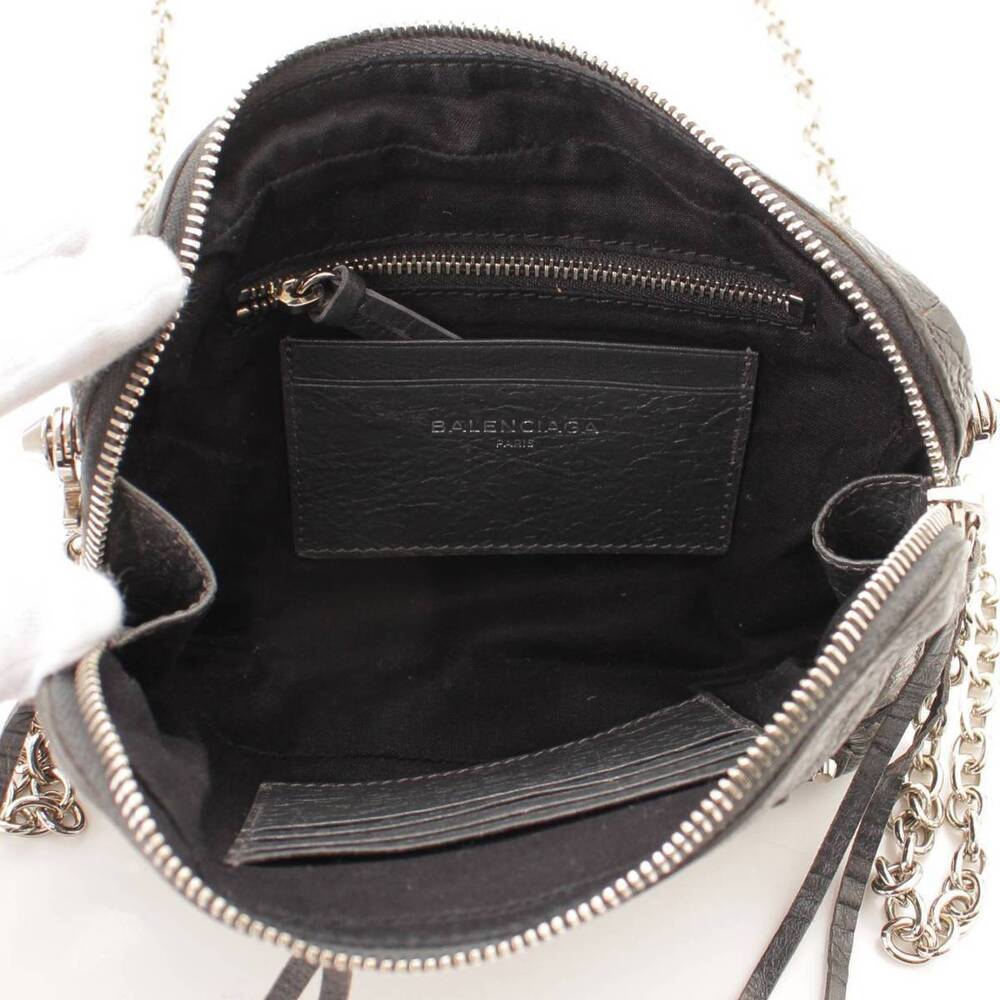 Balenciaga Leather Chain Shoulder Bag Gray - Picture 5 of 8